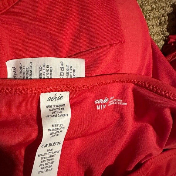 Aerie Red Ruffle Bikini Set - Picture 4 of 7